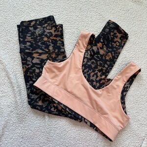 fabletics animal print matching set